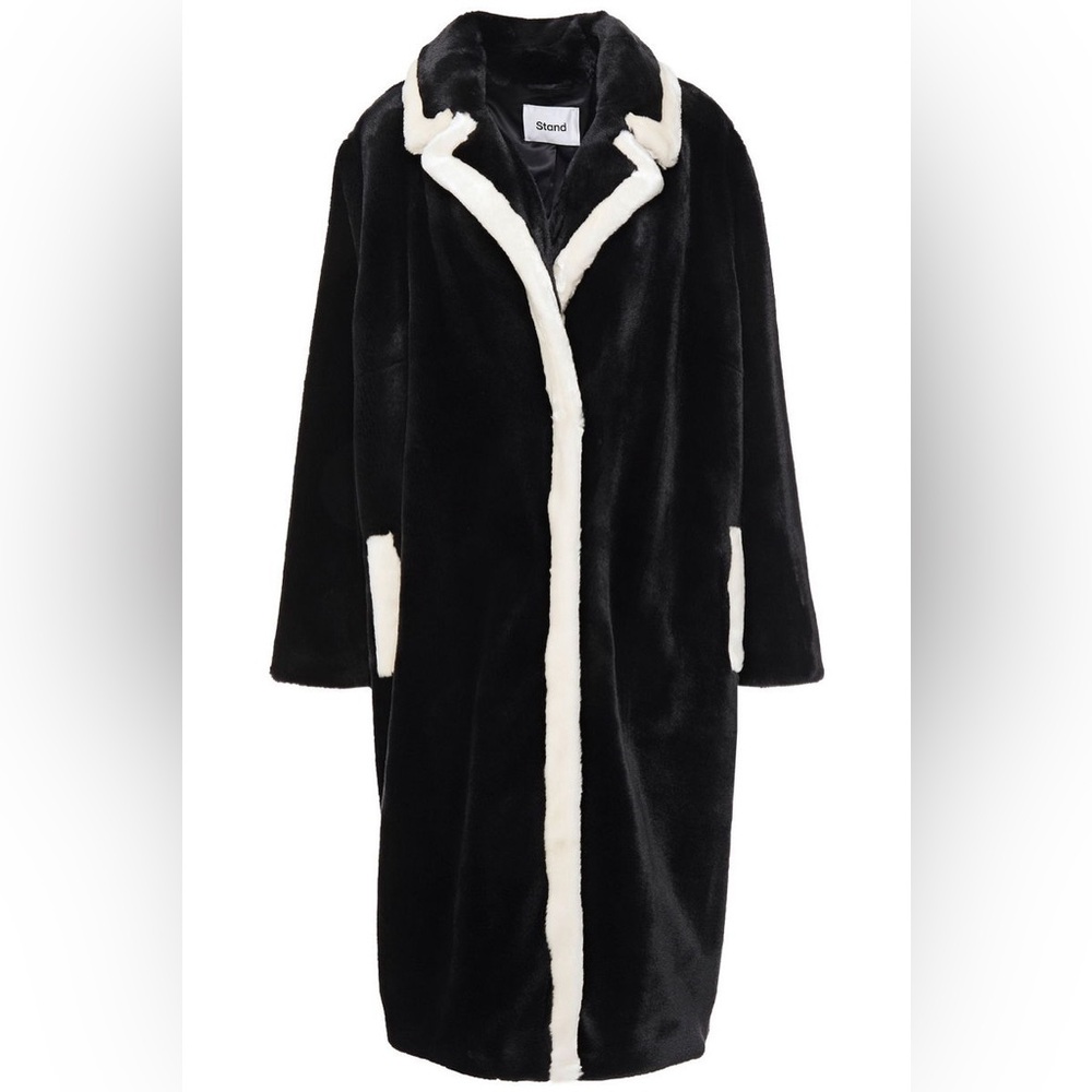 ✨STAND STUDIO✨Marianne Two-Tone Faux Fur Coat